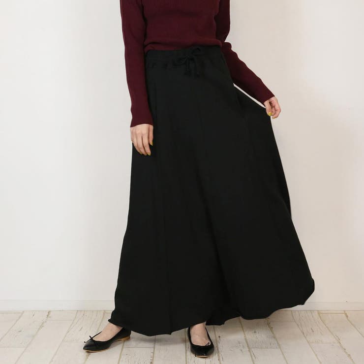 切りっぱなし スエット フレアスカート[品番：ATOW0000271]｜atONE  