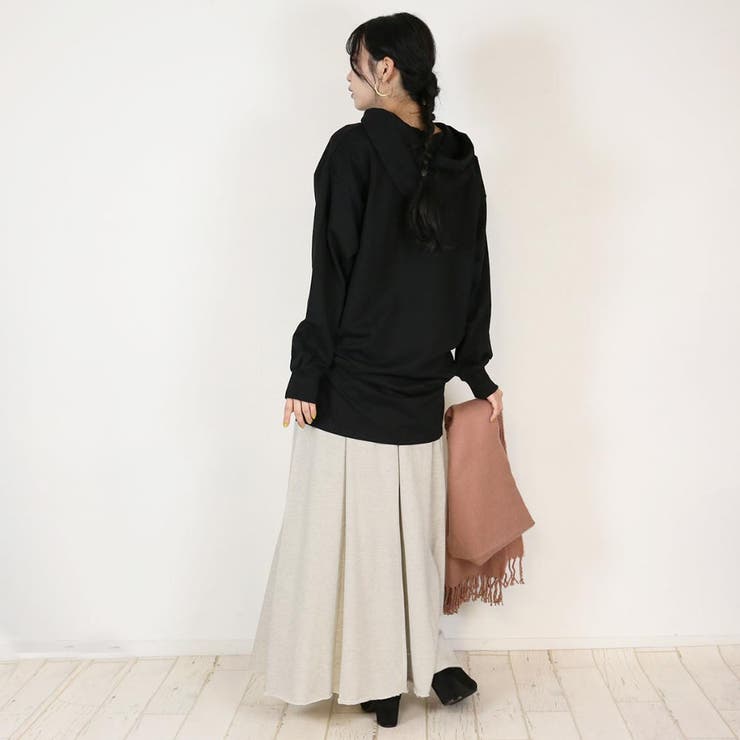 切りっぱなし スエット フレアスカート[品番：ATOW0000271]｜atONE  