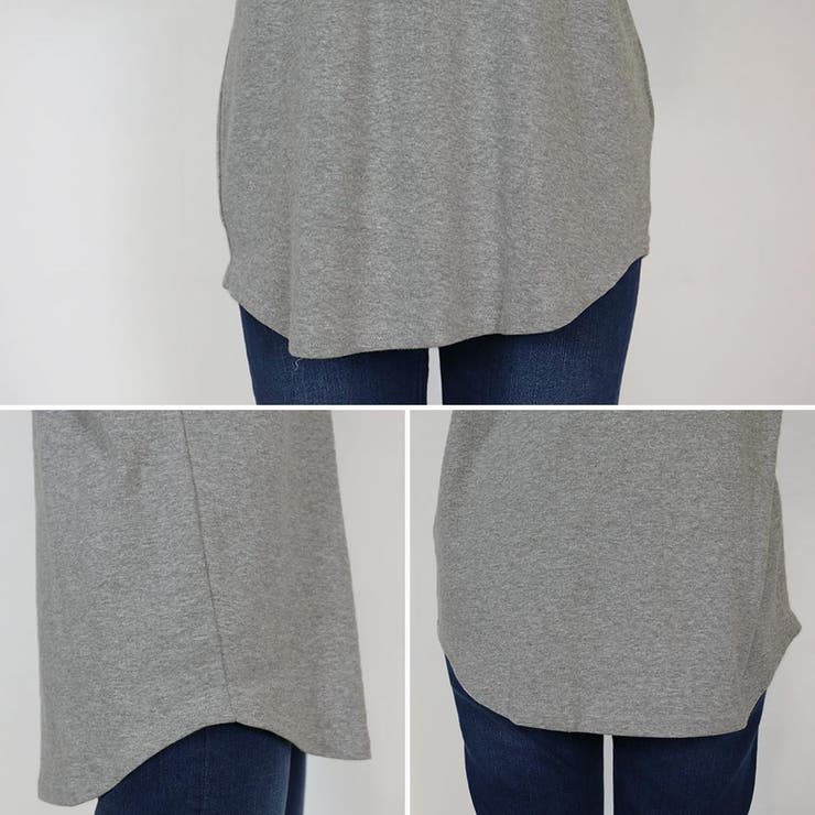 無地ロング Tシャツ ロンT | atONE | 詳細画像9 