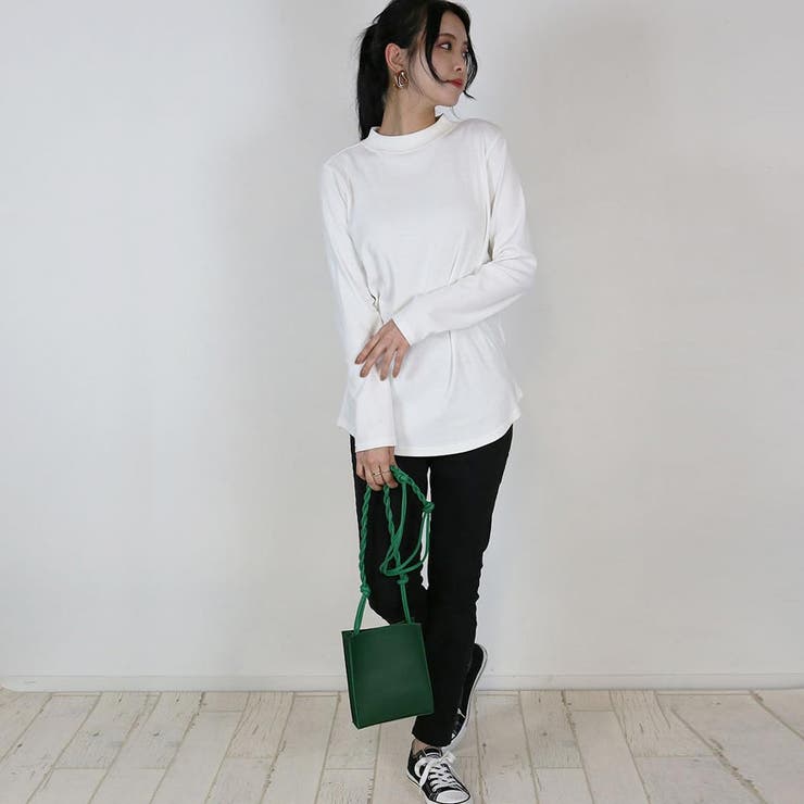 無地ロング Tシャツ ロンT | atONE | 詳細画像12 