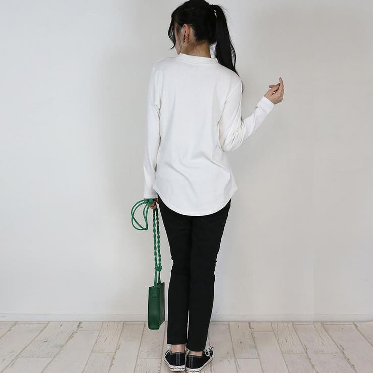 無地ロング Tシャツ ロンT | atONE | 詳細画像14 