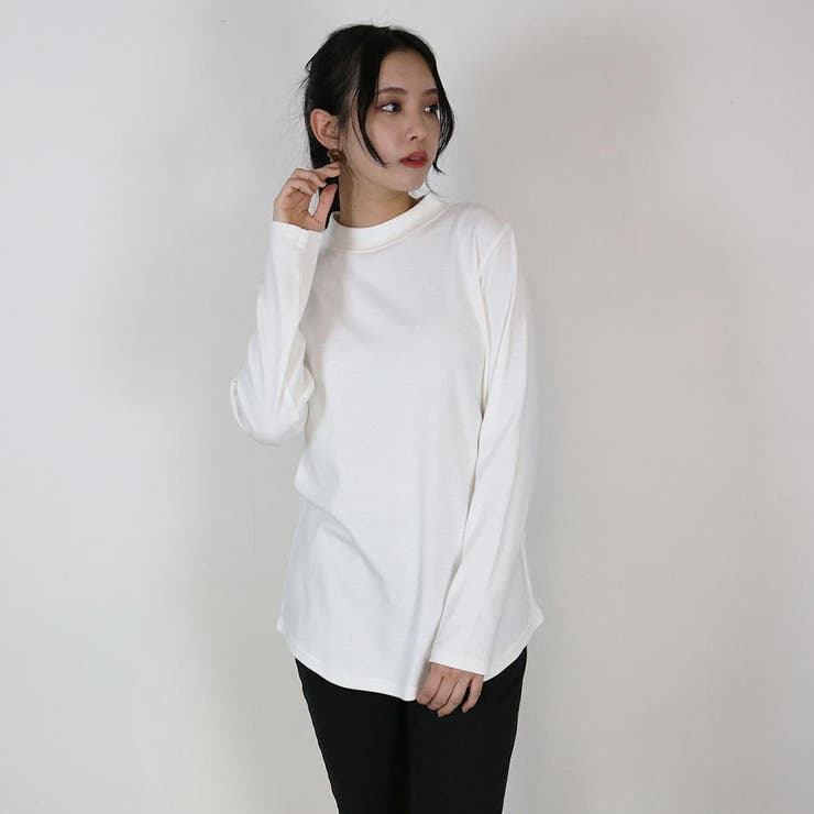 無地ロング Tシャツ ロンT | atONE | 詳細画像15 