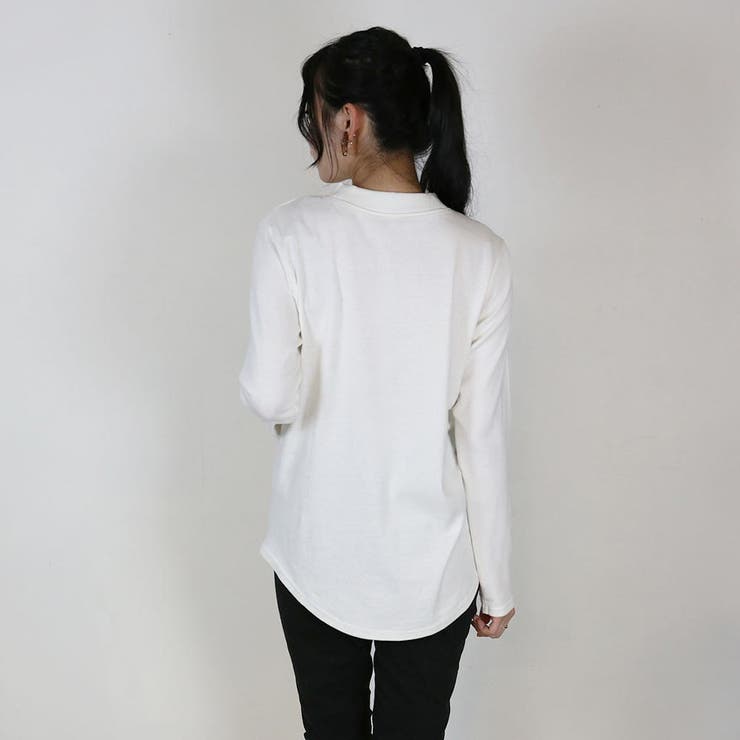 無地ロング Tシャツ ロンT | atONE | 詳細画像17 