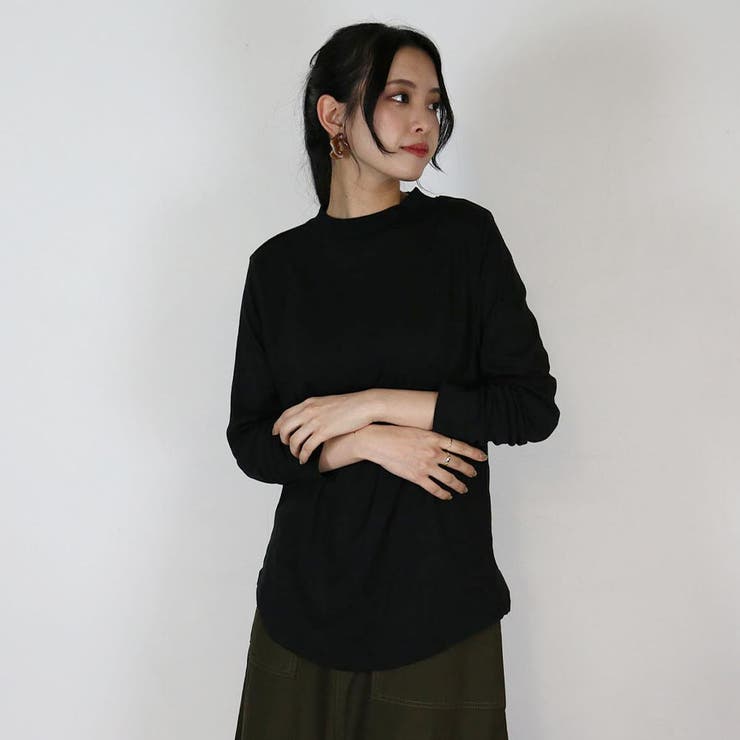 無地ロング Tシャツ ロンT | atONE | 詳細画像21 