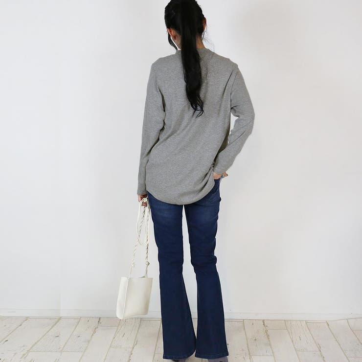 無地ロング Tシャツ ロンT | atONE | 詳細画像26 