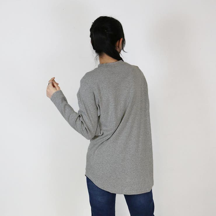 無地ロング Tシャツ ロンT | atONE | 詳細画像29 