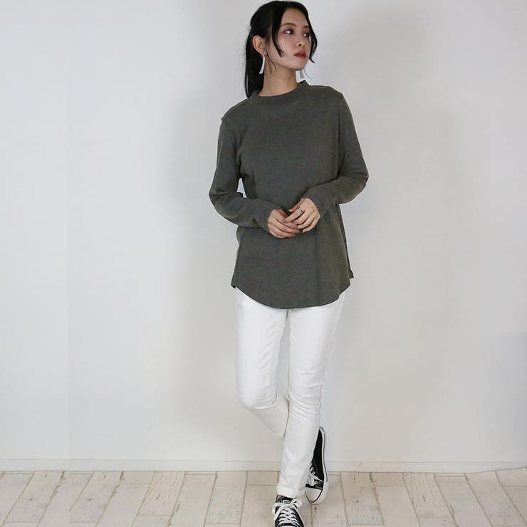 無地ロング Tシャツ ロンT | atONE | 詳細画像30 