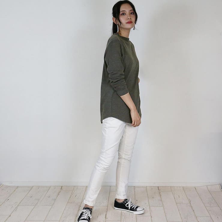 無地ロング Tシャツ ロンT | atONE | 詳細画像31 