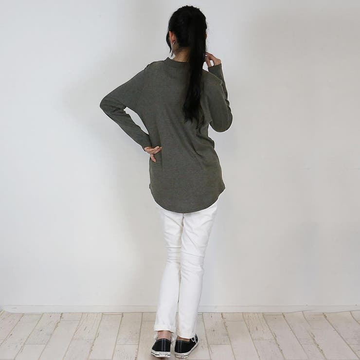 無地ロング Tシャツ ロンT | atONE | 詳細画像32 