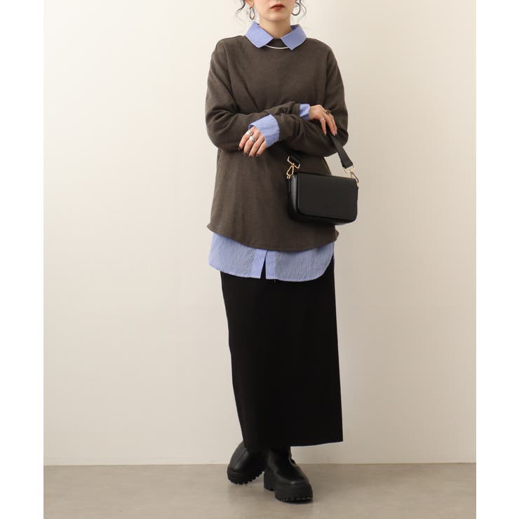 無地ロング Tシャツ ロンT | atONE | 詳細画像55 