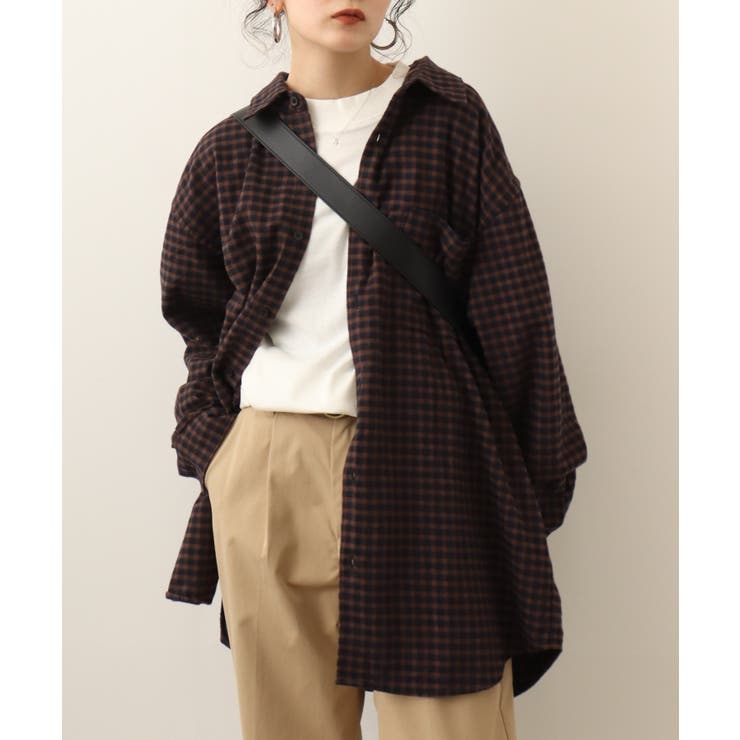 オフホワイト | 無地ロング Tシャツ ロンT | atONE