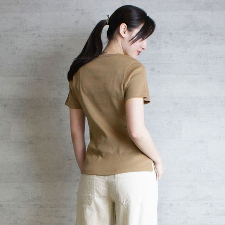 コンパクトコットンリブTシャツ | atONE | 詳細画像14 