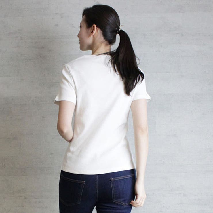 コンパクトコットンリブTシャツ | atONE | 詳細画像20 