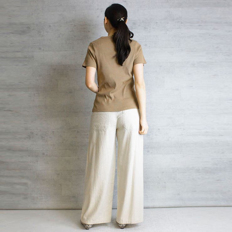 コンパクトコットンリブTシャツ | atONE | 詳細画像23 