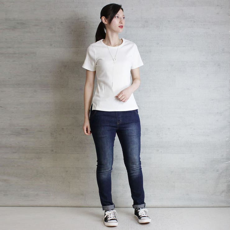 コンパクトコットンリブTシャツ | atONE | 詳細画像27 