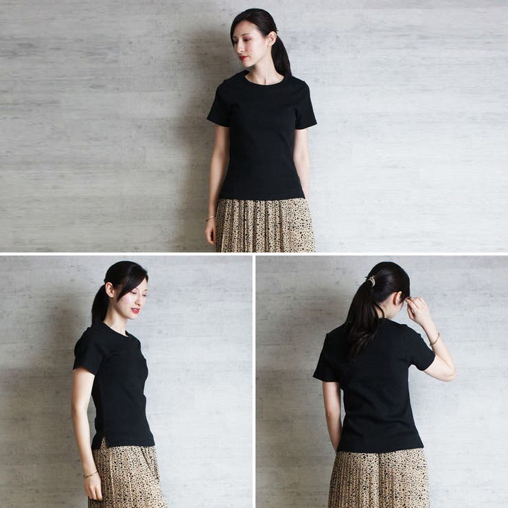 コンパクトコットンリブTシャツ | atONE | 詳細画像2 