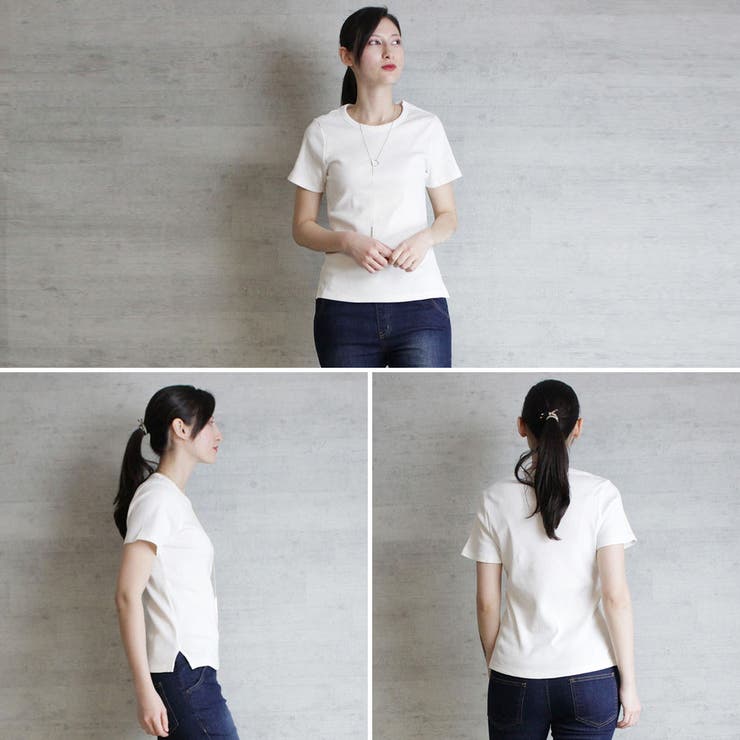 コンパクトコットンリブTシャツ | atONE | 詳細画像3 