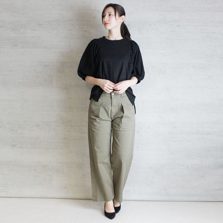 ギャザー袖ドルマンカットソー | atONE | 詳細画像27 