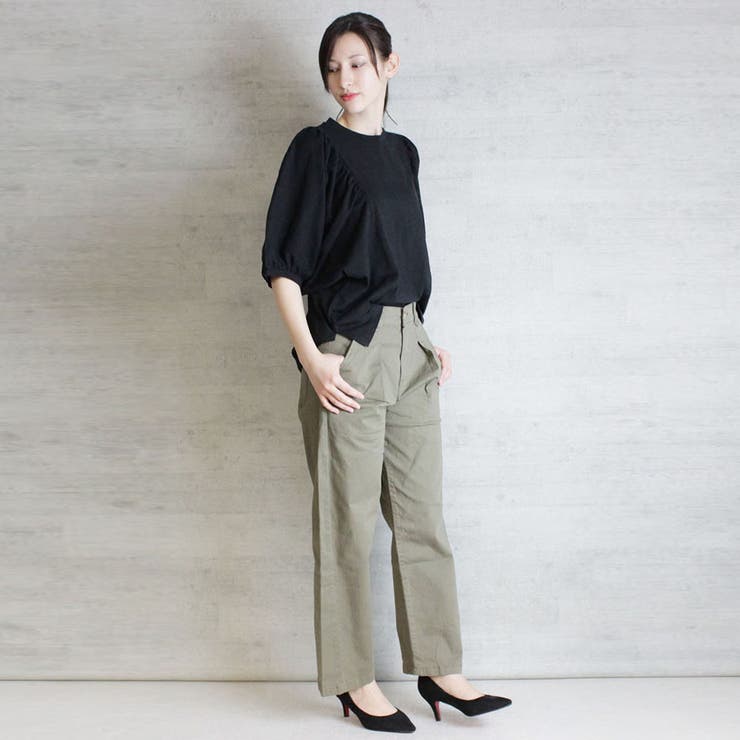 ギャザー袖ドルマンカットソー | atONE | 詳細画像31 