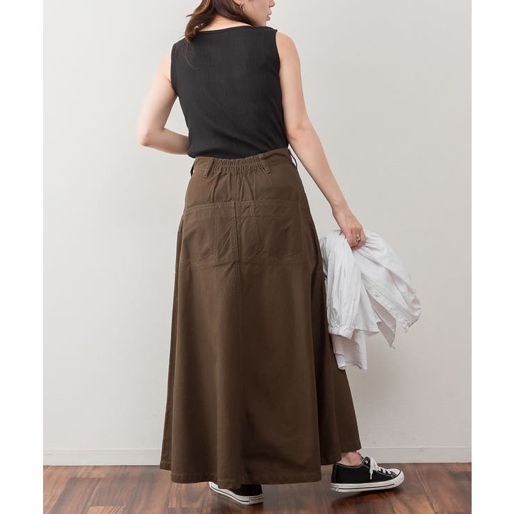 ランダムリブスクエアタンクトップ ノースリーブ 無地 | atONE | 詳細画像28 