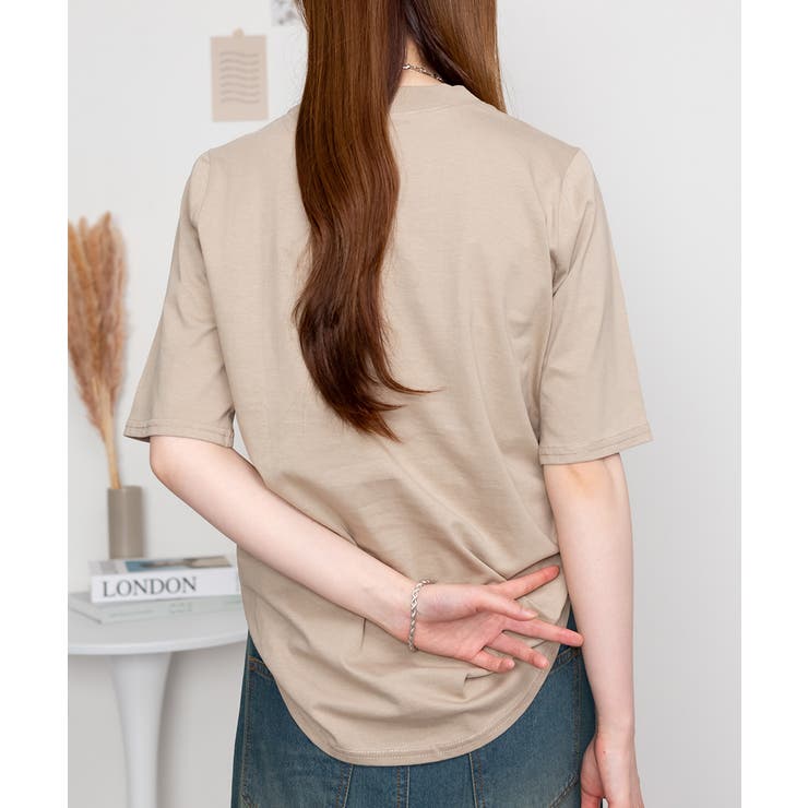 プチハイネック半袖Tシャツ | atONE | 詳細画像24 