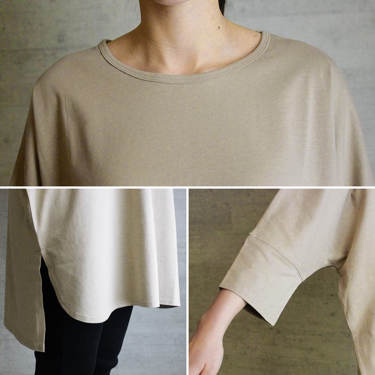 ラウンドネックロングTシャツ | atONE | 詳細画像9 
