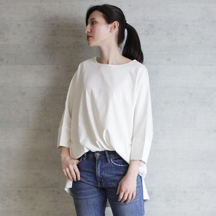 ラウンドネックロングTシャツ | atONE | 詳細画像18 