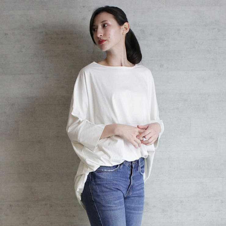 ラウンドネックロングTシャツ | atONE | 詳細画像19 