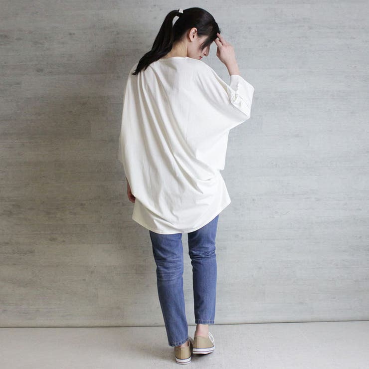 ラウンドネックロングTシャツ | atONE | 詳細画像29 