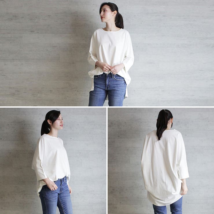 ラウンドネックロングTシャツ | atONE | 詳細画像3 