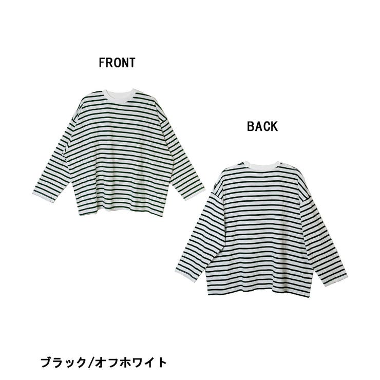 BIGボーダーロングスリーブTシャツ | atONE | 詳細画像10 