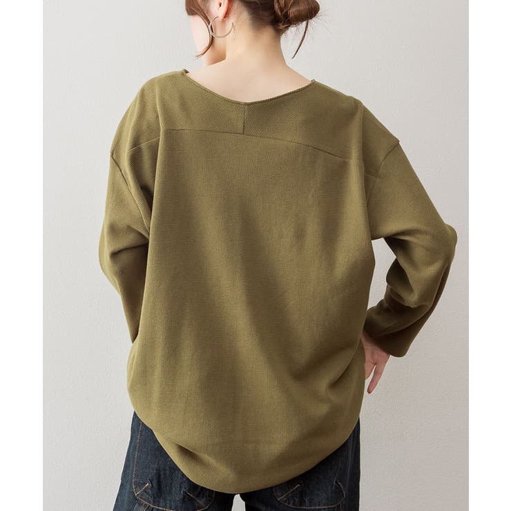 ワッフルロングスリーブプルオーバー | atONE | 詳細画像18 