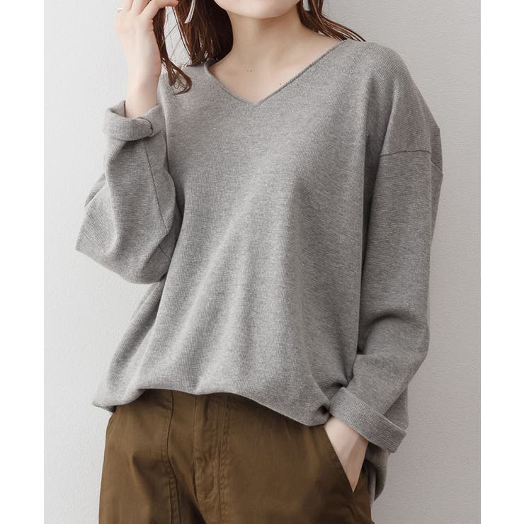 ワッフルロングスリーブプルオーバー | atONE | 詳細画像21 