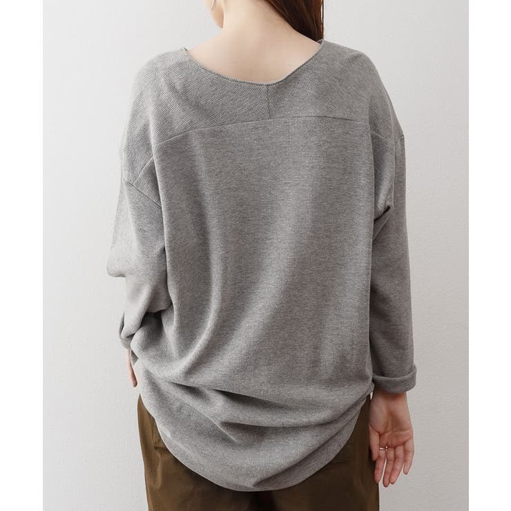 ワッフルロングスリーブプルオーバー | atONE | 詳細画像23 