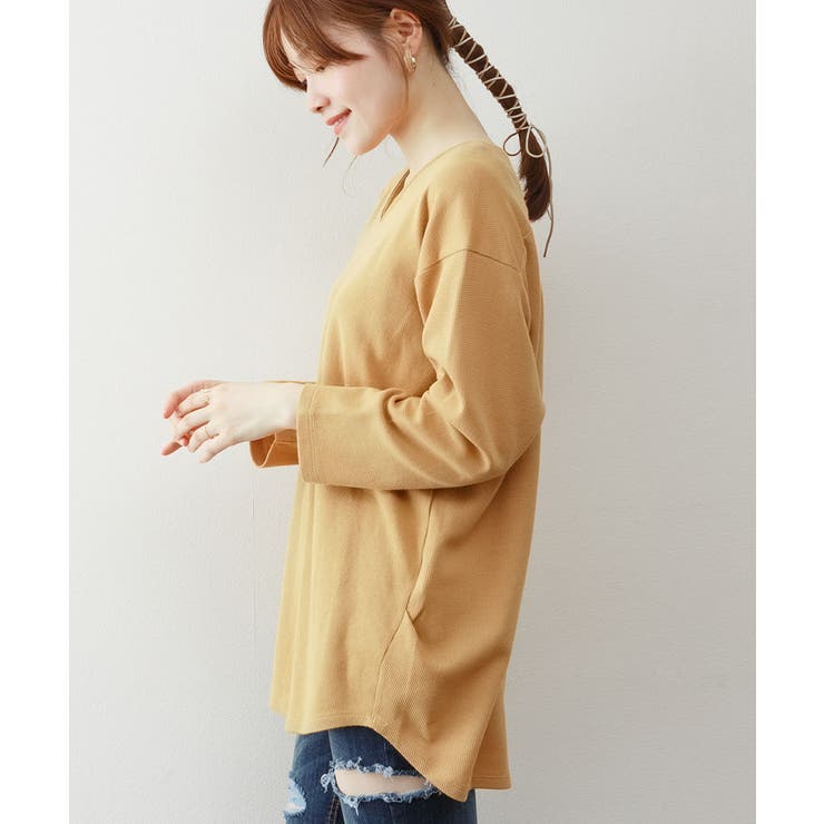 ワッフルロングスリーブプルオーバー | atONE | 詳細画像32 