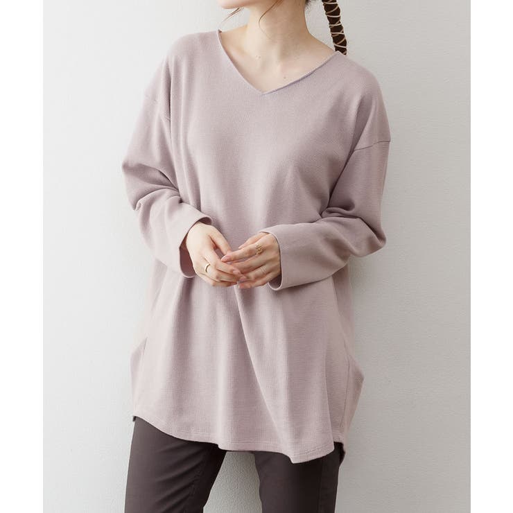 ワッフルロングスリーブプルオーバー | atONE | 詳細画像36 