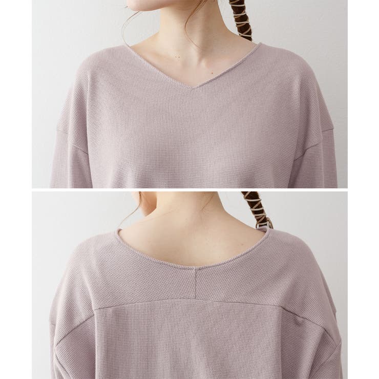 ワッフルロングスリーブプルオーバー | atONE | 詳細画像48 