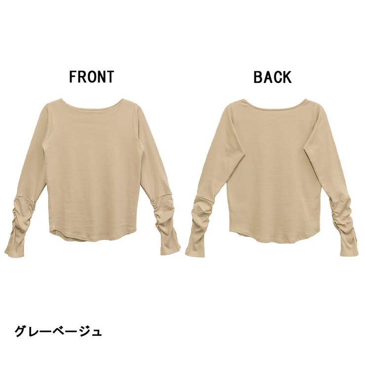 ボートネック指空きTシャツ | atONE | 詳細画像14 