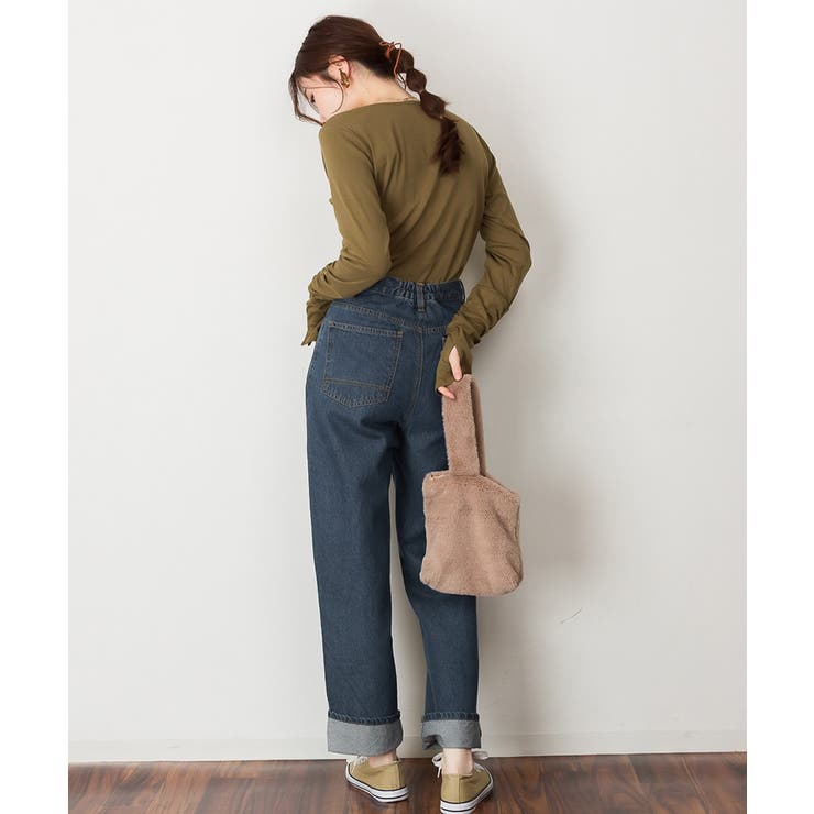 ボートネック指空きTシャツ | atONE | 詳細画像47 