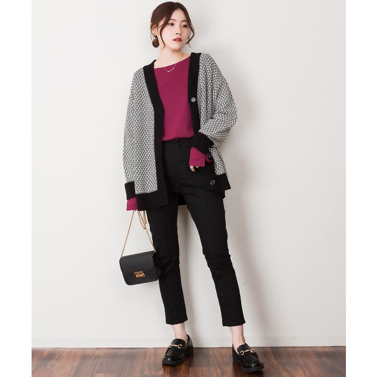 ボートネック指空きTシャツ | atONE | 詳細画像63 