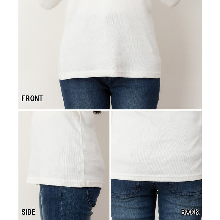 リブクルーネック長袖Tシャツ | atONE | 詳細画像10 