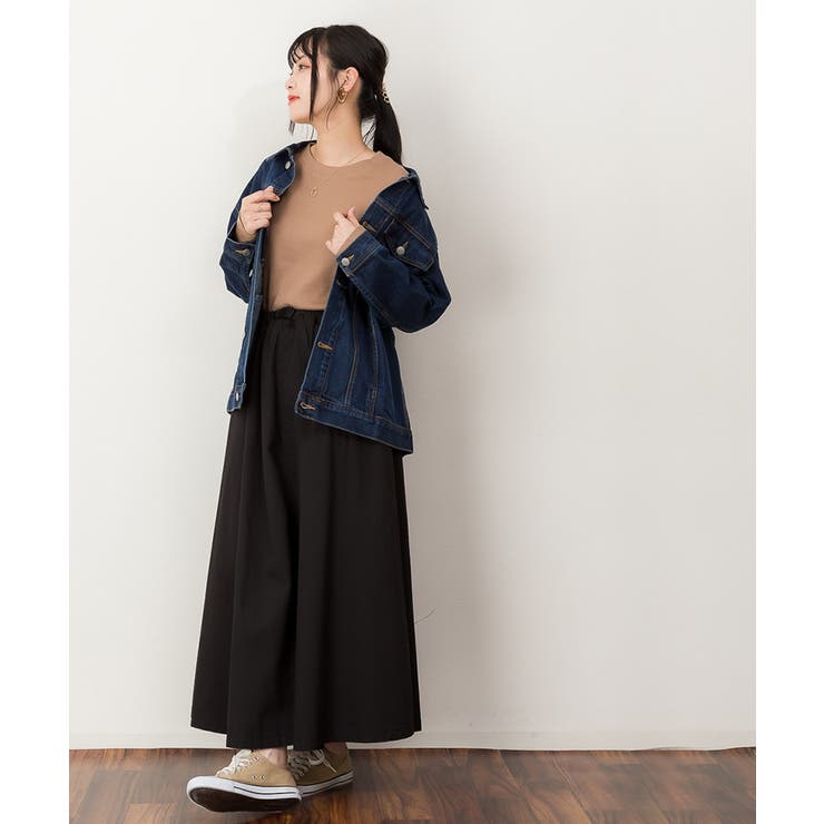 リブクルーネック長袖Tシャツ | atONE | 詳細画像15 