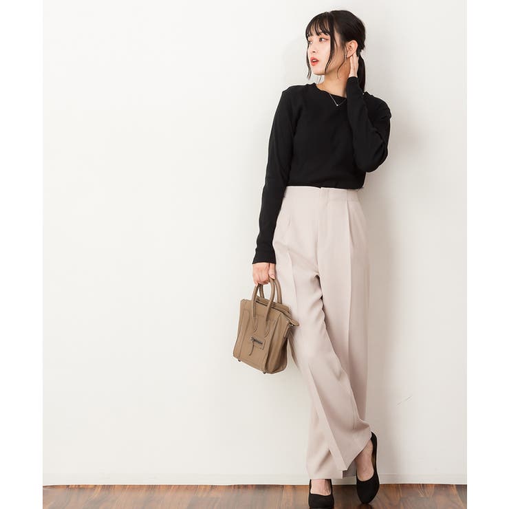 リブクルーネック長袖Tシャツ | atONE | 詳細画像21 