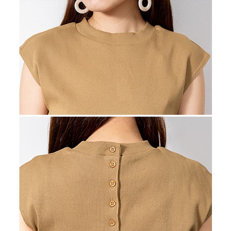 フレンチスリーブリブカットソー | atONE | 詳細画像31 