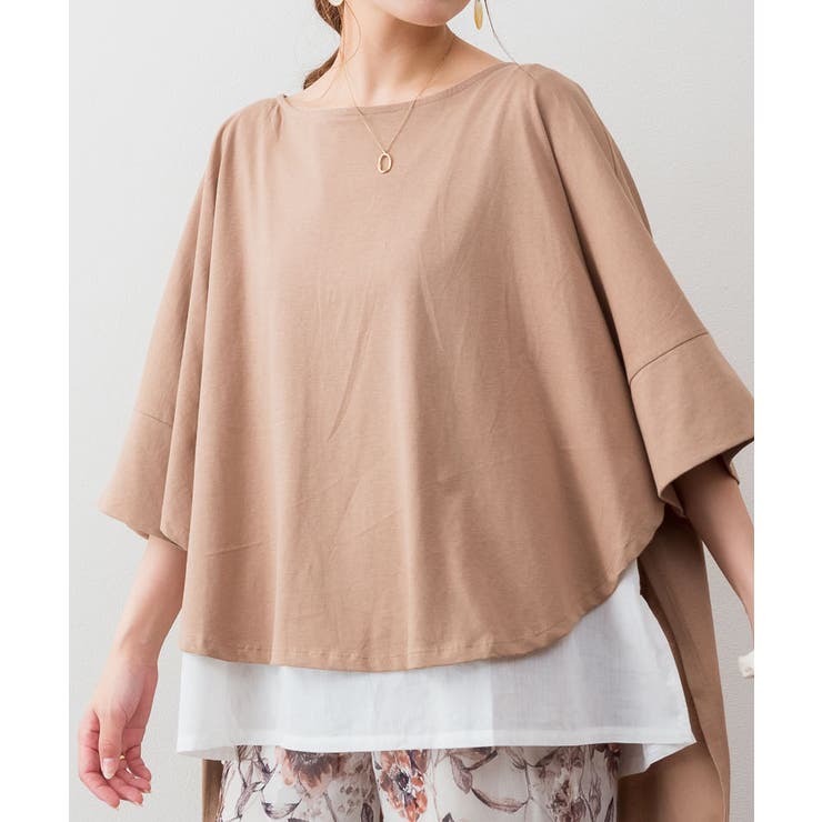 異素材重ね着風プルオーバー | atONE | 詳細画像14 