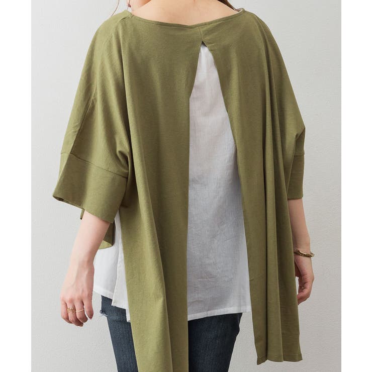 異素材重ね着風プルオーバー | atONE | 詳細画像23 