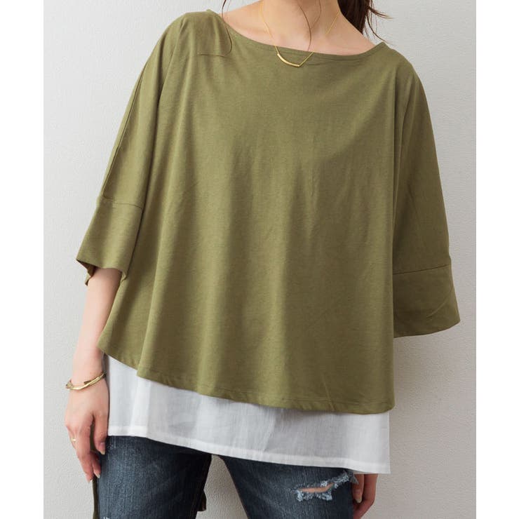 異素材重ね着風プルオーバー | atONE | 詳細画像24 