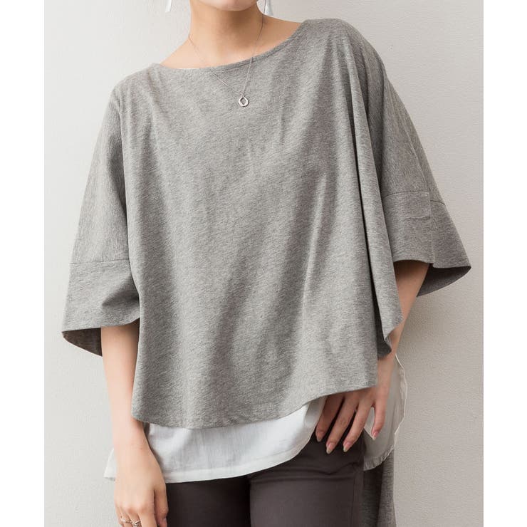 異素材重ね着風プルオーバー | atONE | 詳細画像31 