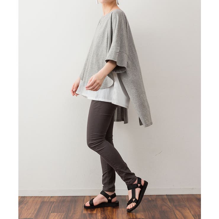 異素材重ね着風プルオーバー | atONE | 詳細画像33 