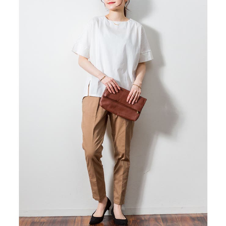 異素材切り替え半袖Tシャツ | atONE | 詳細画像18 